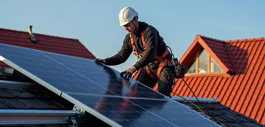 Solar Panels on Steel Roof Installation in Beloit
